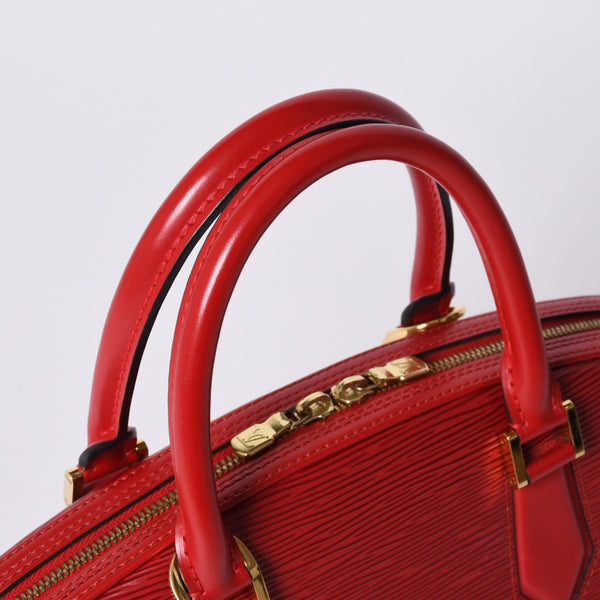 Very Good Condition LOUIS VUITTON Epi Jasmine Handbag M52087 Red Gold Hardware Epi Leather Used 4a001115