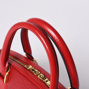 Very Good Condition LOUIS VUITTON Epi Jasmine Handbag M52087 Red Gold Hardware Epi Leather Used 4a001115