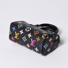 画像をギャラリービューアに読み込む, 新品同様 LOUIS VUITTON ルイヴィトン ナノスピーディ 村上隆 マルチカラー ブラック 2WAYバッグ M13406 PVC レザー 中古 4a001024