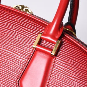 Very Good Condition LOUIS VUITTON Epi Jasmine Handbag M52087 Red Gold Hardware Epi Leather Used 4a001115