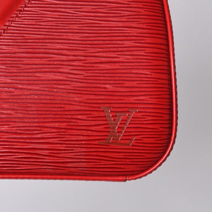 Very Good Condition LOUIS VUITTON Epi Jasmine Handbag M52087 Red Gold Hardware Epi Leather Used 4a001115
