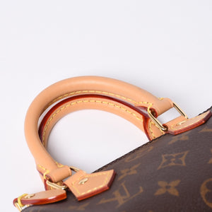 New Unused LOUIS VUITTON Nano Speedy Handbag 2WAY Bag M81085 Monogram Used 4a001234