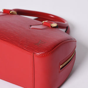 Very Good Condition LOUIS VUITTON Epi Jasmine Handbag M52087 Red Gold Hardware Epi Leather Used 4a001115