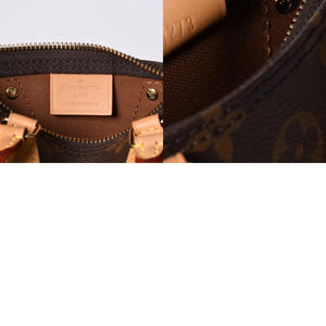 New Unused LOUIS VUITTON Nano Speedy Handbag 2WAY Bag M81085 Monogram Used 4a001234