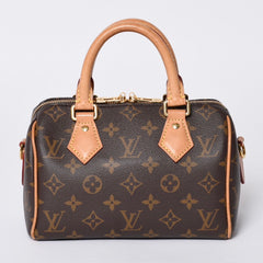 LOUIS VUITTON ルイヴィトン ハンドバッグ M46234 スピーディバンドリエール 20 ブラウン モノグラム 美品 中古 4a001026
