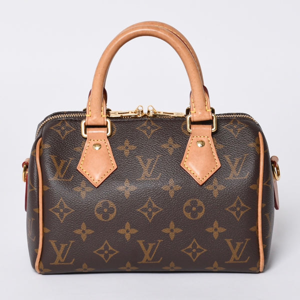 LOUIS VUITTON ルイヴィトン ハンドバッグ M46234 スピーディバンドリエール 20 ブラウン モノグラム 美品 中古 4a001026