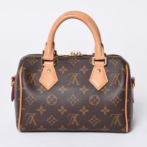 LOUIS VUITTON ルイヴィトン ハンドバッグ M46234 スピーディバンドリエール 20 ブラウン モノグラム 美品 中古 4a001026