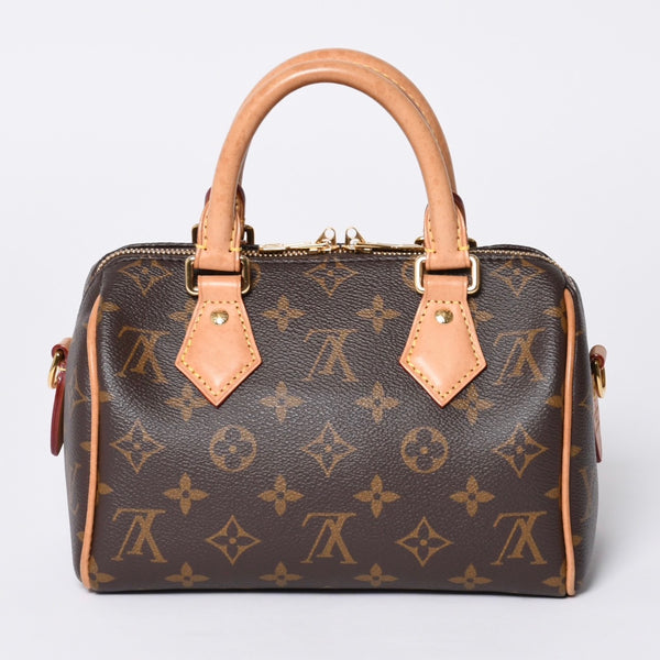 LOUIS VUITTON ルイヴィトン ハンドバッグ M46234 スピーディバンドリエール 20 ブラウン モノグラム 美品 中古 4a001026