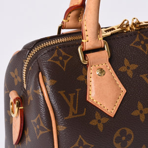 LOUIS VUITTON ルイヴィトン ハンドバッグ M46234 スピーディバンドリエール 20 ブラウン モノグラム 美品 中古 4a001026