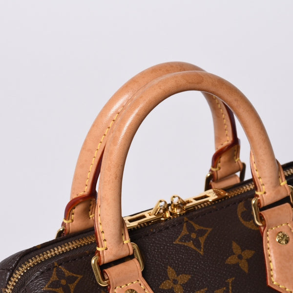 LOUIS VUITTON ルイヴィトン ハンドバッグ M46234 スピーディバンドリエール 20 ブラウン モノグラム 美品 中古 4a001026