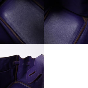 HERMES Birkin 30 handbag Togo Iris Purple Silver hardware ☐N stamp Good condition Used 4a001125