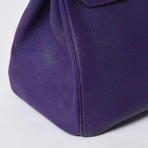 HERMES Birkin 30 handbag Togo Iris Purple Silver hardware ☐N stamp Good condition Used 4a001125