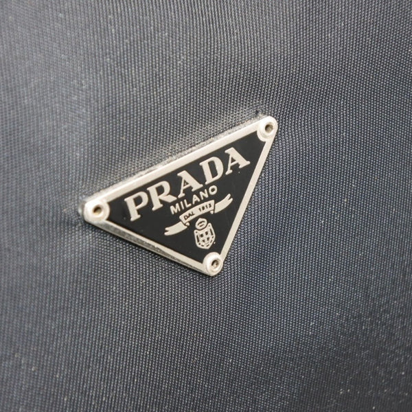 PRADA プラダ ホーボー ワンショルダーバッグ MV515 ホーボー トライアングルロゴ 三角ロゴプレート ナイロン ブラック 美品 中古 4a000738