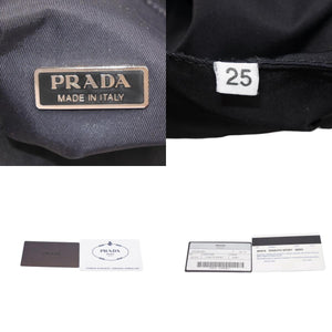 PRADA プラダ ホーボー ワンショルダーバッグ MV515 ホーボー トライアングルロゴ 三角ロゴプレート ナイロン ブラック 美品 中古 4a000738