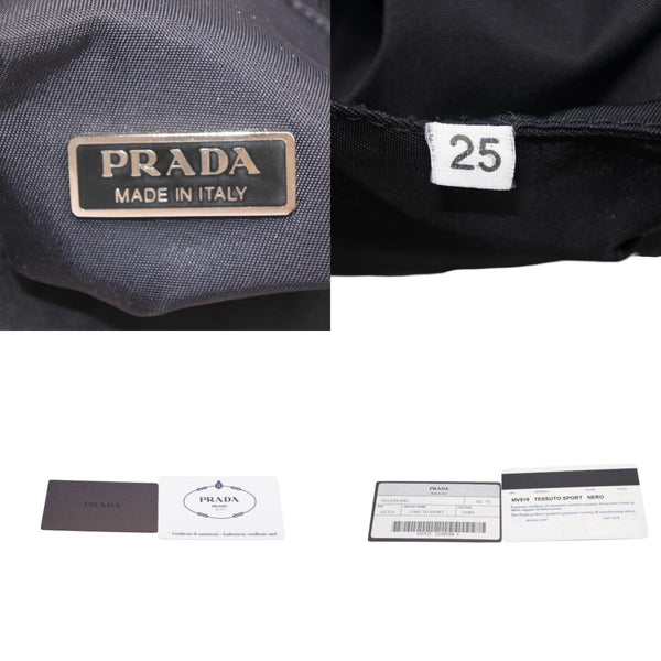 PRADA プラダ ホーボー ワンショルダーバッグ MV515 ホーボー トライアングルロゴ 三角ロゴプレート ナイロン ブラック 美品 中古 4a000738