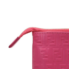 画像をギャラリービューアに読み込む, 極美品 FENDI フェンディ フリンジポーチ ミニ 8M0244 2220-BRF-108 ピンク ゴールド金具 レザー 中古 4a001112