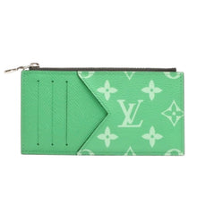 画像をギャラリービューアに読み込む, 極美品 LOUIS VUITTON ルイヴィトン コインカード ホルダー M83102 モノグラム グリーン シルバー金具 中古 4a001127