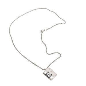 Very good condition CHANEL CANBON Cambon line necklace Weight approx. 11.27g 05C stamp Total length approx. 42cm Metal Silver Used 4a000659