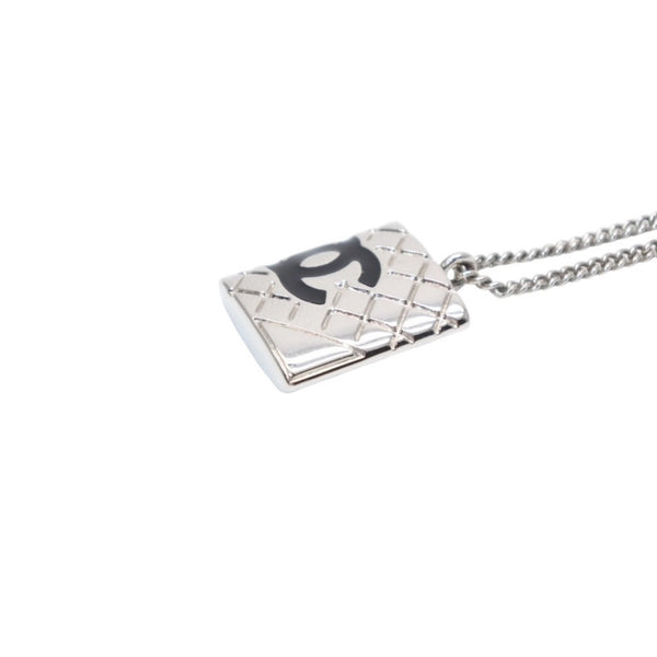 Very good condition CHANEL CANBON Cambon line necklace Weight approx. 11.27g 05C stamp Total length approx. 42cm Metal Silver Used 4a000659