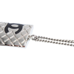 Very good condition CHANEL CANBON Cambon line necklace Weight approx. 11.27g 05C stamp Total length approx. 42cm Metal Silver Used 4a000659