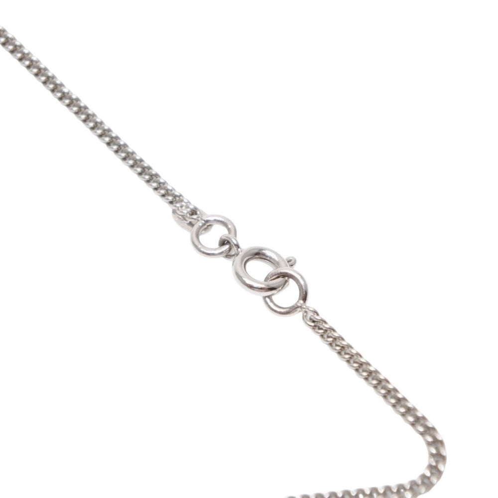 Very good condition CHANEL CANBON Cambon line necklace Weight approx. 11.27g 05C stamp Total length approx. 42cm Metal Silver Used 4a000659