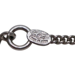Very good condition CHANEL CANBON Cambon line necklace Weight approx. 11.27g 05C stamp Total length approx. 42cm Metal Silver Used 4a000659