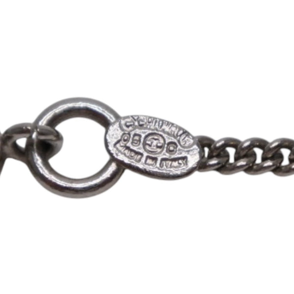 Very good condition CHANEL CANBON Cambon line necklace Weight approx. 11.27g 05C stamp Total length approx. 42cm Metal Silver Used 4a000659