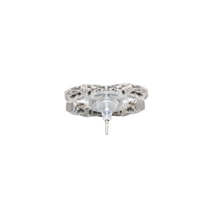 CHANEL シャネル ココマーク ピアス 重量約8.60g B14A刻印 メタル シルバー アクセサリー 唐草模様 両耳用 美品 中古 4a000648