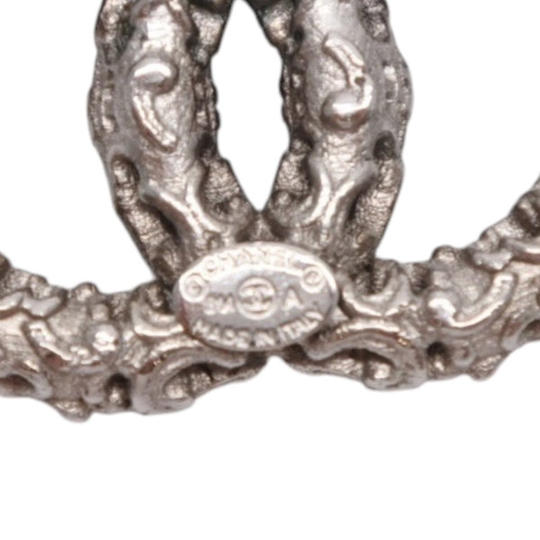 CHANEL シャネル ココマーク ピアス 重量約8.60g B14A刻印 メタル シルバー アクセサリー 唐草模様 両耳用 美品 中古 4a000648