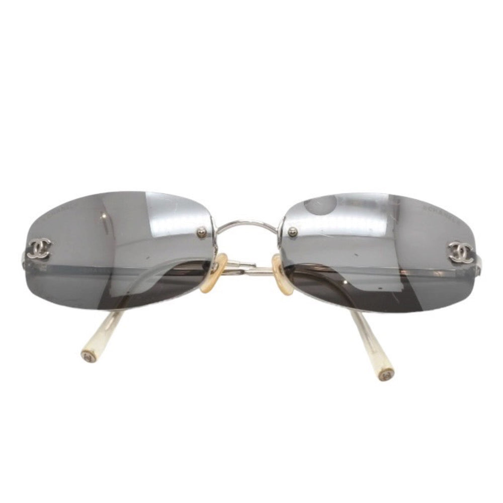 CHANEL Rimless Sunglasses Eyewear 4002- c.124/22 Size 57□19 130 Coco Mark Good Condition Used 4a001055