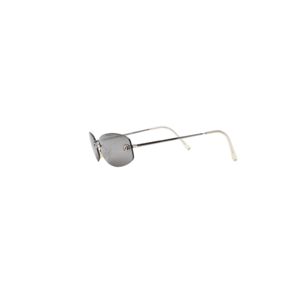 CHANEL Rimless Sunglasses Eyewear 4002- c.124/22 Size 57□19 130 Coco Mark Good Condition Used 4a001055
