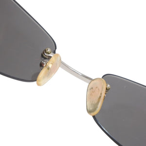 CHANEL シャネル リムレス サングラス アイウェア 4002- c.124/22 サイズ57□19 130 ココマーク 美品 中古 4a001055
