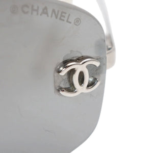 CHANEL シャネル リムレス サングラス アイウェア 4002- c.124/22 サイズ57□19 130 ココマーク 美品 中古 4a001055