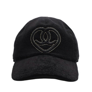 極美品 CHANEL シャネル ハートココマーク パイルキャップ サイズM ブラック Ian Connor イアンコナー ブラック 中古 4a001053