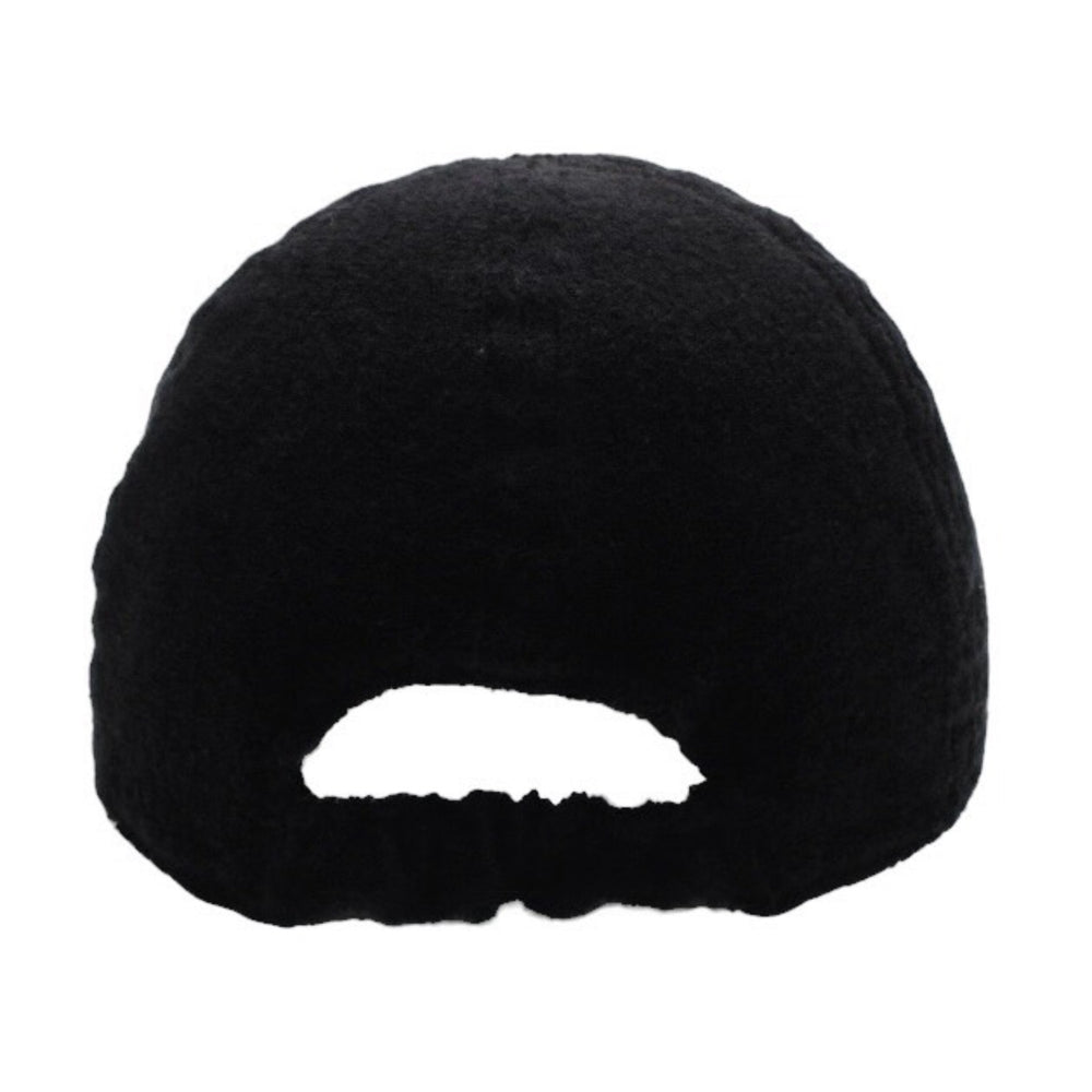 Very Good Condition CHANEL Heart Here Mark Pile Cap Size M Black Ian Connor Ian Connor Black Used 4a001053