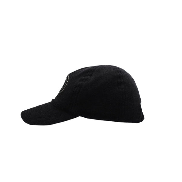 極美品 CHANEL シャネル ハートココマーク パイルキャップ サイズM ブラック Ian Connor イアンコナー ブラック 中古 4a001053