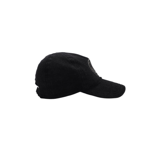極美品 CHANEL シャネル ハートココマーク パイルキャップ サイズM ブラック Ian Connor イアンコナー ブラック 中古 4a001053