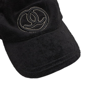 極美品 CHANEL シャネル ハートココマーク パイルキャップ サイズM ブラック Ian Connor イアンコナー ブラック 中古 4a001053