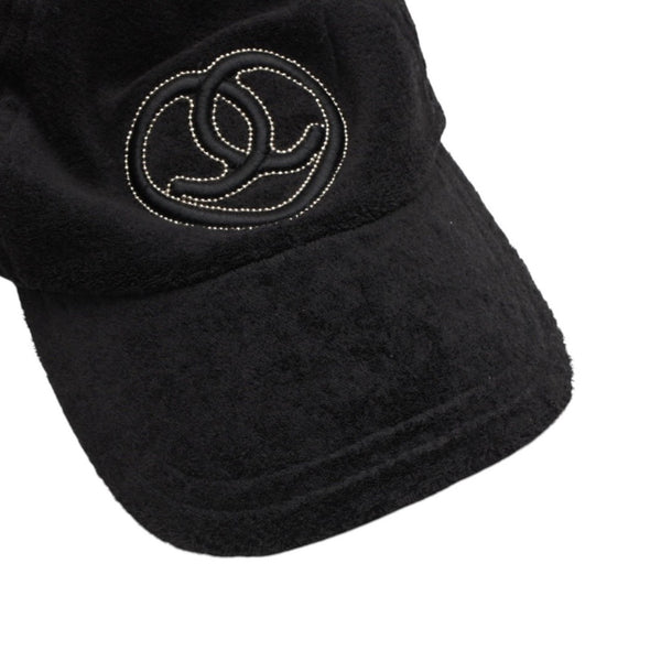 極美品 CHANEL シャネル ハートココマーク パイルキャップ サイズM ブラック Ian Connor イアンコナー ブラック 中古 4a001053