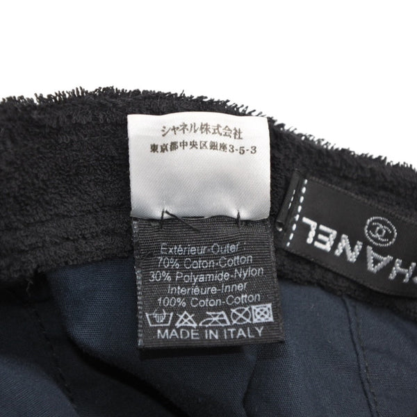 極美品 CHANEL シャネル ハートココマーク パイルキャップ サイズM ブラック Ian Connor イアンコナー ブラック 中古 4a001053