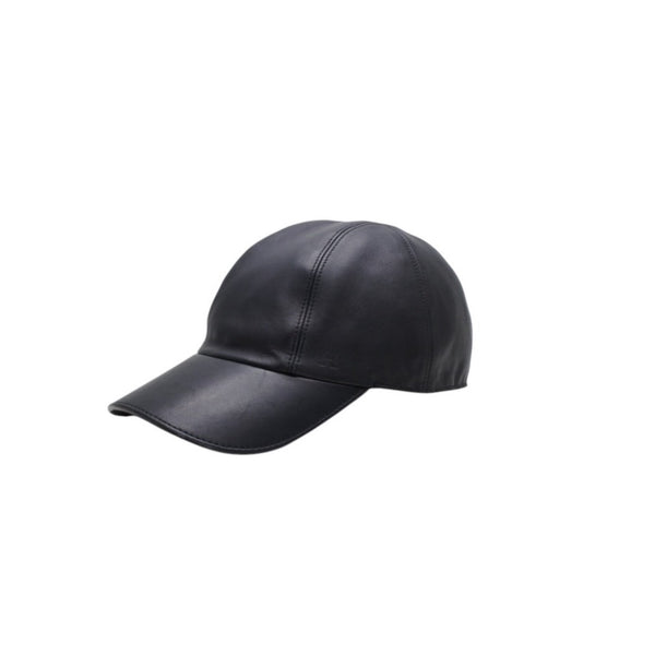 HERMES エルメス キャップ ハット サイズ59 ブラック ラムスキン アセテート 美品 中古 4a001052
