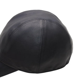 HERMES エルメス キャップ ハット サイズ59 ブラック ラムスキン アセテート 美品 中古 4a001052
