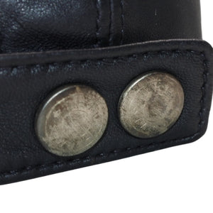 HERMES エルメス キャップ ハット サイズ59 ブラック ラムスキン アセテート 美品 中古 4a001052