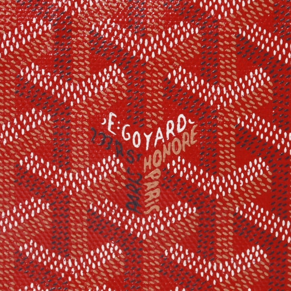 GOYARD ゴヤール サンルイPM トートバッグ ショルダーバッグ ショルダートート ポーチ付き レザー赤 レッド 美品 中古 4a001077
