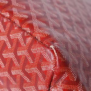 GOYARD ゴヤール サンルイPM トートバッグ ショルダーバッグ ショルダートート ポーチ付き レザー赤 レッド 美品 中古 4a001077