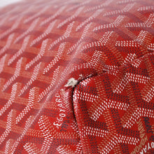 画像をギャラリービューアに読み込む, GOYARD ゴヤール サンルイPM トートバッグ ショルダーバッグ ショルダートート ポーチ付き レザー赤 レッド 美品 中古 4a001077