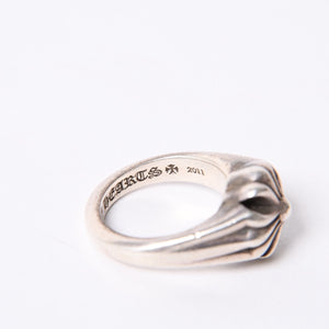 CHROME HEARTS Small Cutout CH Plus Ring Ring Weight Approx. 12.2g Size 11 Silver 925 Good Condition Used 4a001136