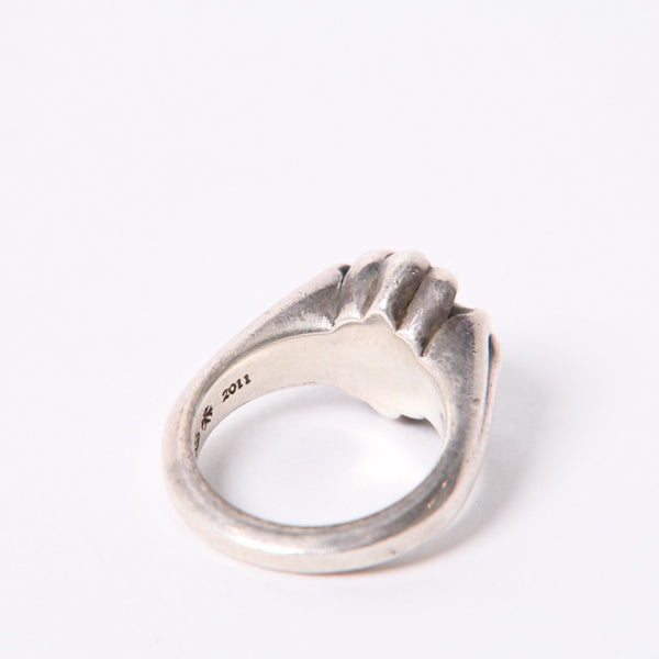 CHROME HEARTS Small Cutout CH Plus Ring Ring Weight Approx. 12.2g Size 11 Silver 925 Good Condition Used 4a001136