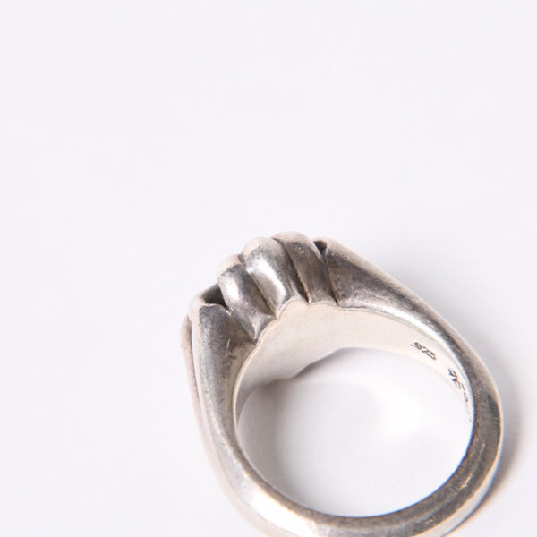 CHROME HEARTS Small Cutout CH Plus Ring Ring Weight Approx. 12.2g Size 11 Silver 925 Good Condition Used 4a001136