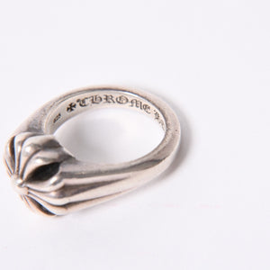 CHROME HEARTS Small Cutout CH Plus Ring Ring Weight Approx. 12.2g Size 11 Silver 925 Good Condition Used 4a001136